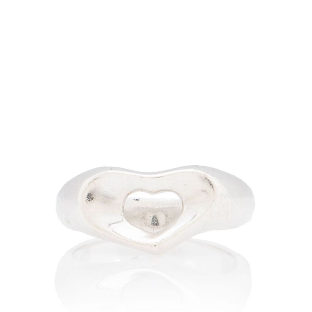 Tiffany & Co. Elsa Peretti Sterling Silver Open Heart Ring - Size 4 1/2